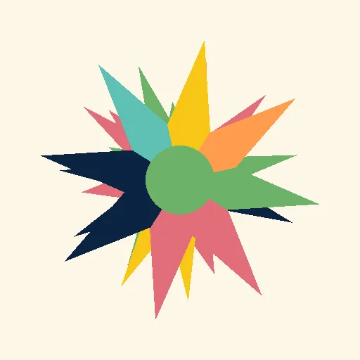 Simple rangoli with circles and dots