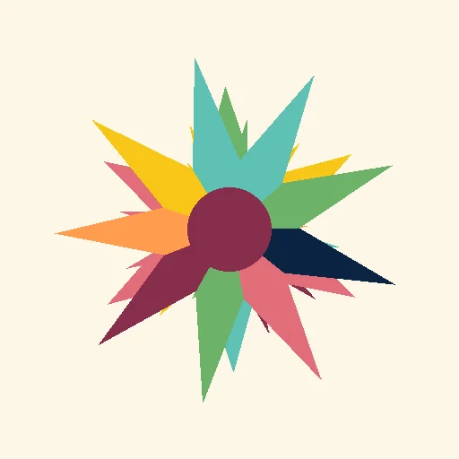 Square floral rangoli design