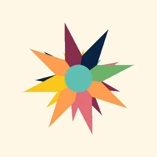 Stylised peacock rangoli for Diwali