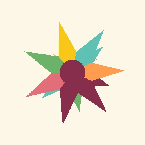 Peacock feather rangoli design