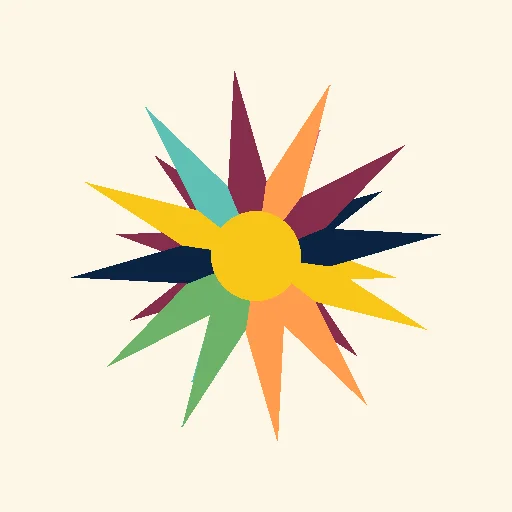 Modern peacock rangoli design