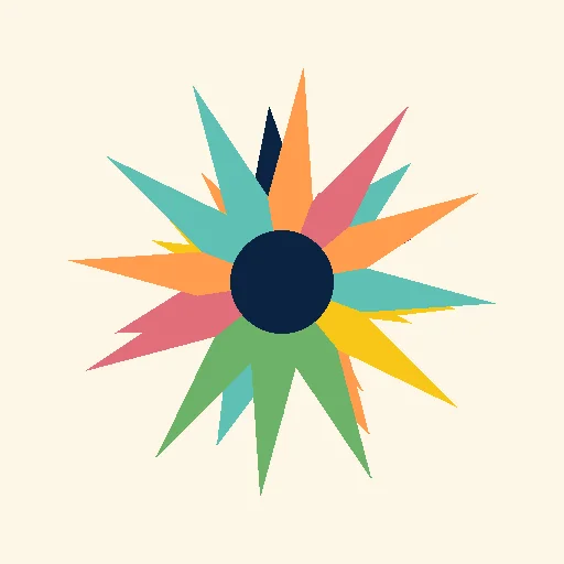 Colourful floral rangoli for Diwali