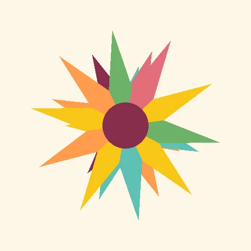 Rose petal rangoli design