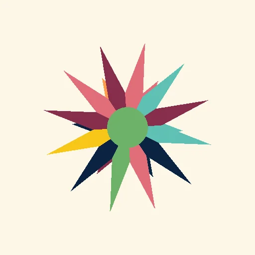 Modern rangoli using mandala patterns