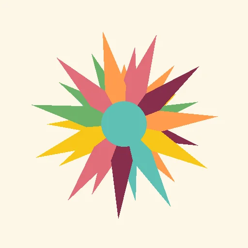 Spiral geometric rangoli design